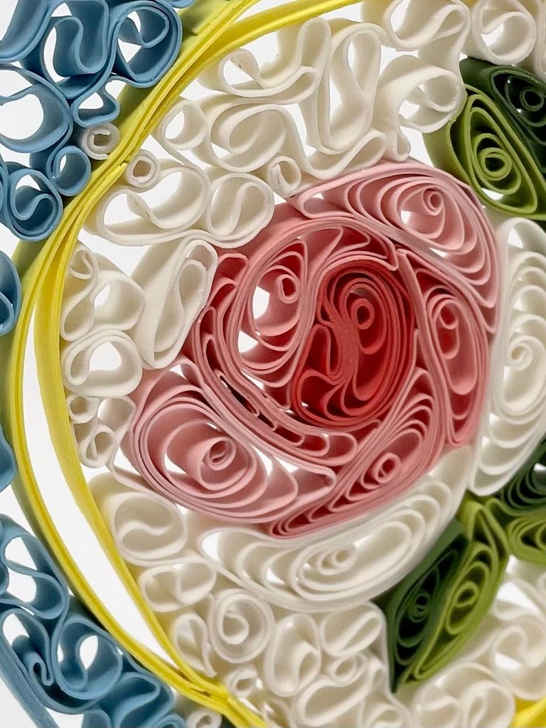 Janice Jakielski "Quilled Floral Jar", Contemporary, Porcelain