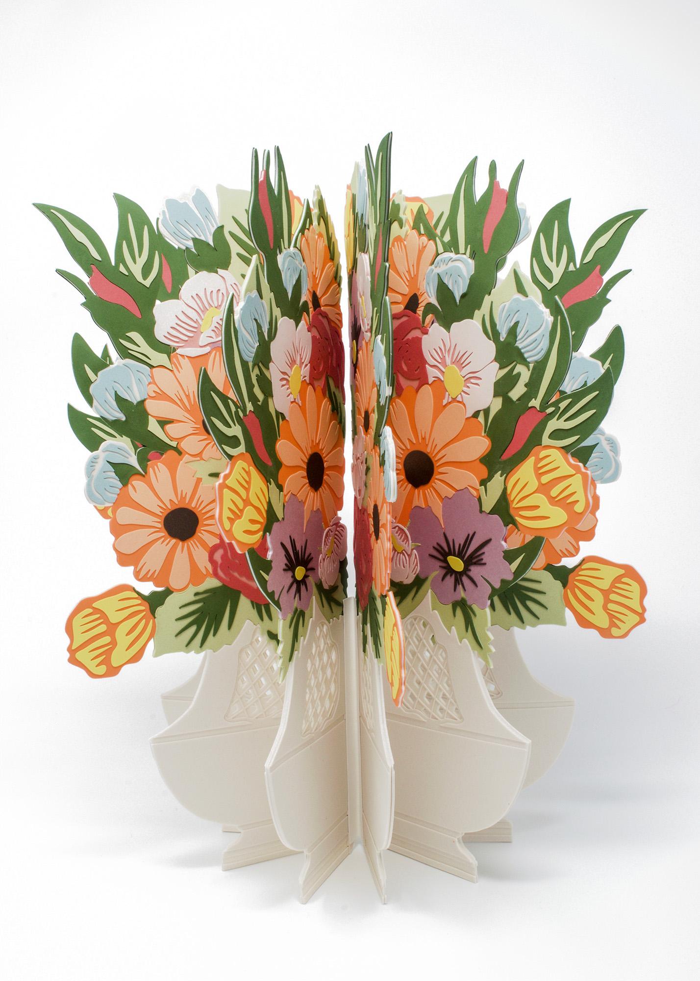 Janice Jakielski Still-Life Sculpture - "Sevres Flower Bowl Book", Contemporary, Porcelain, Mixed Media, Sculpture