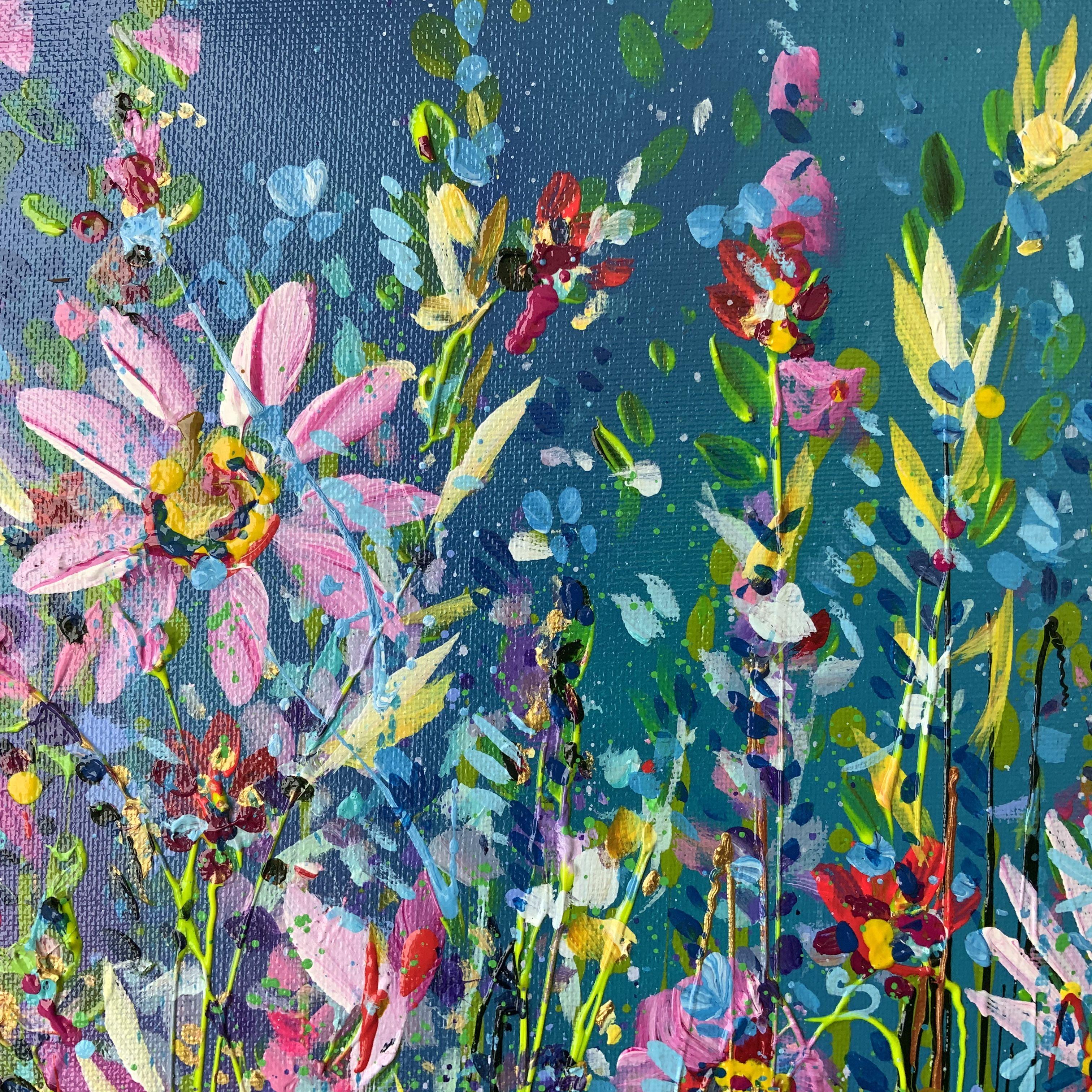 Vibrant Meadow, Painting, Acrylic on Canvas 1