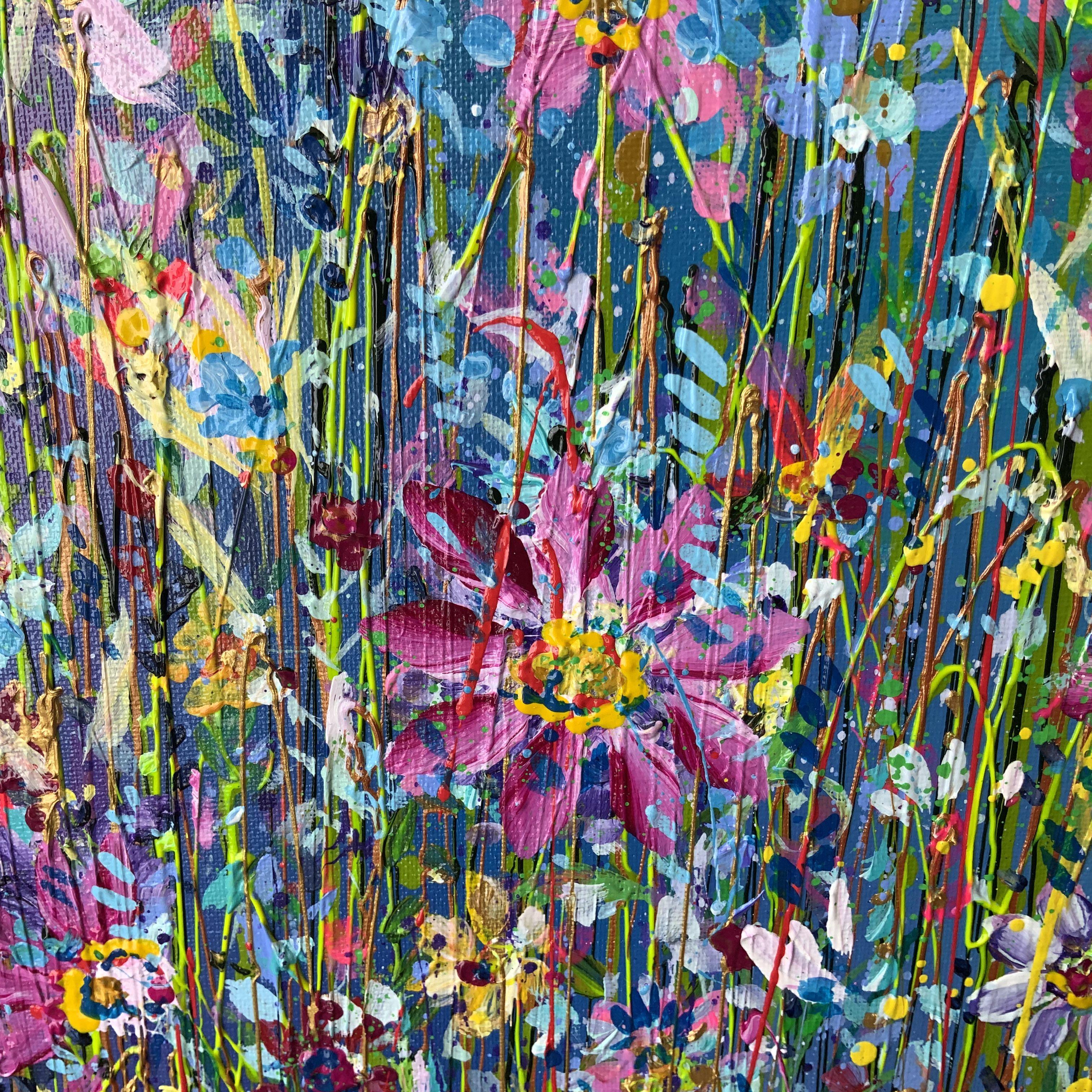 Vibrant Meadow, Painting, Acrylic on Canvas 3