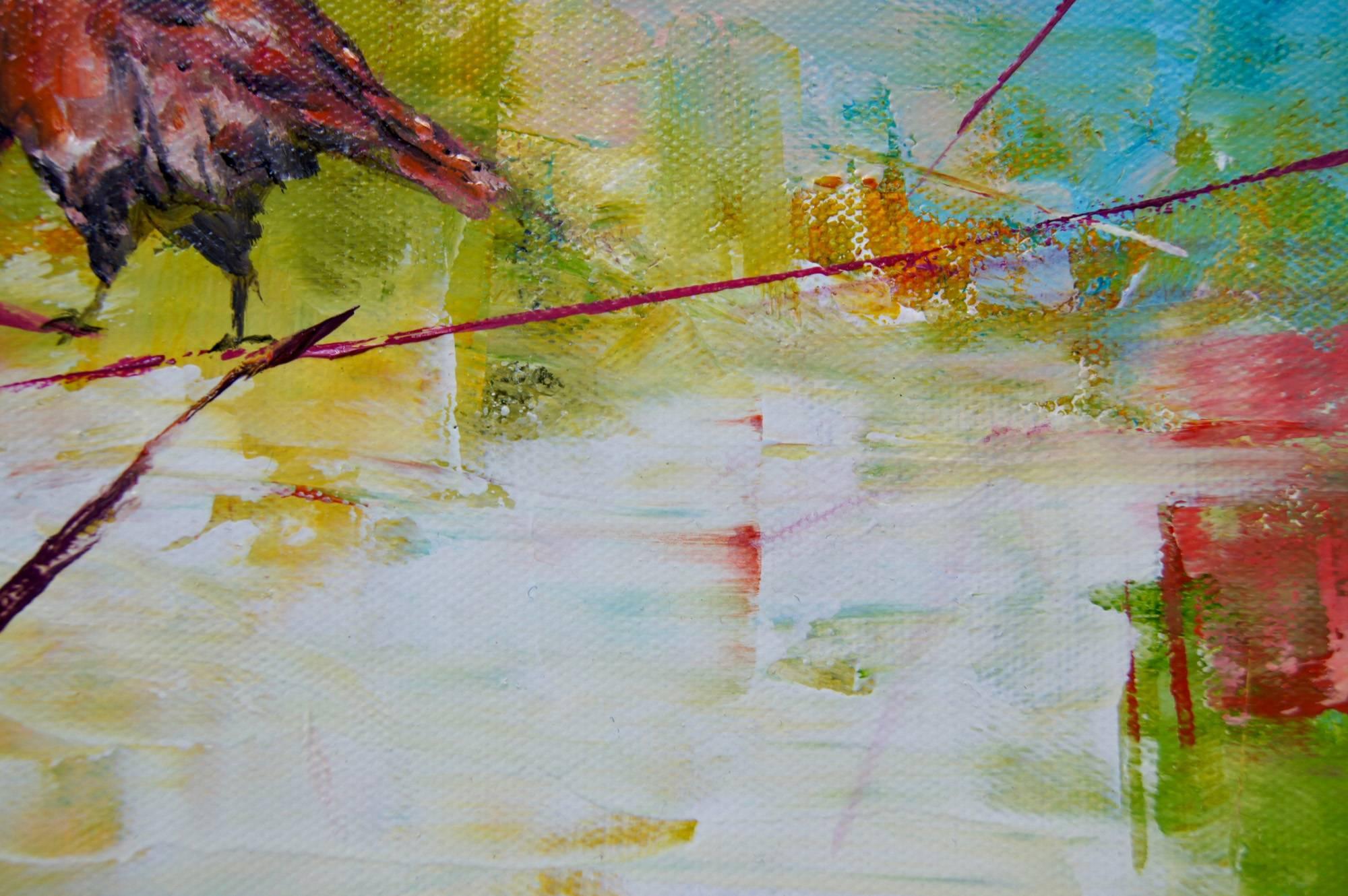 abstract bird paintings