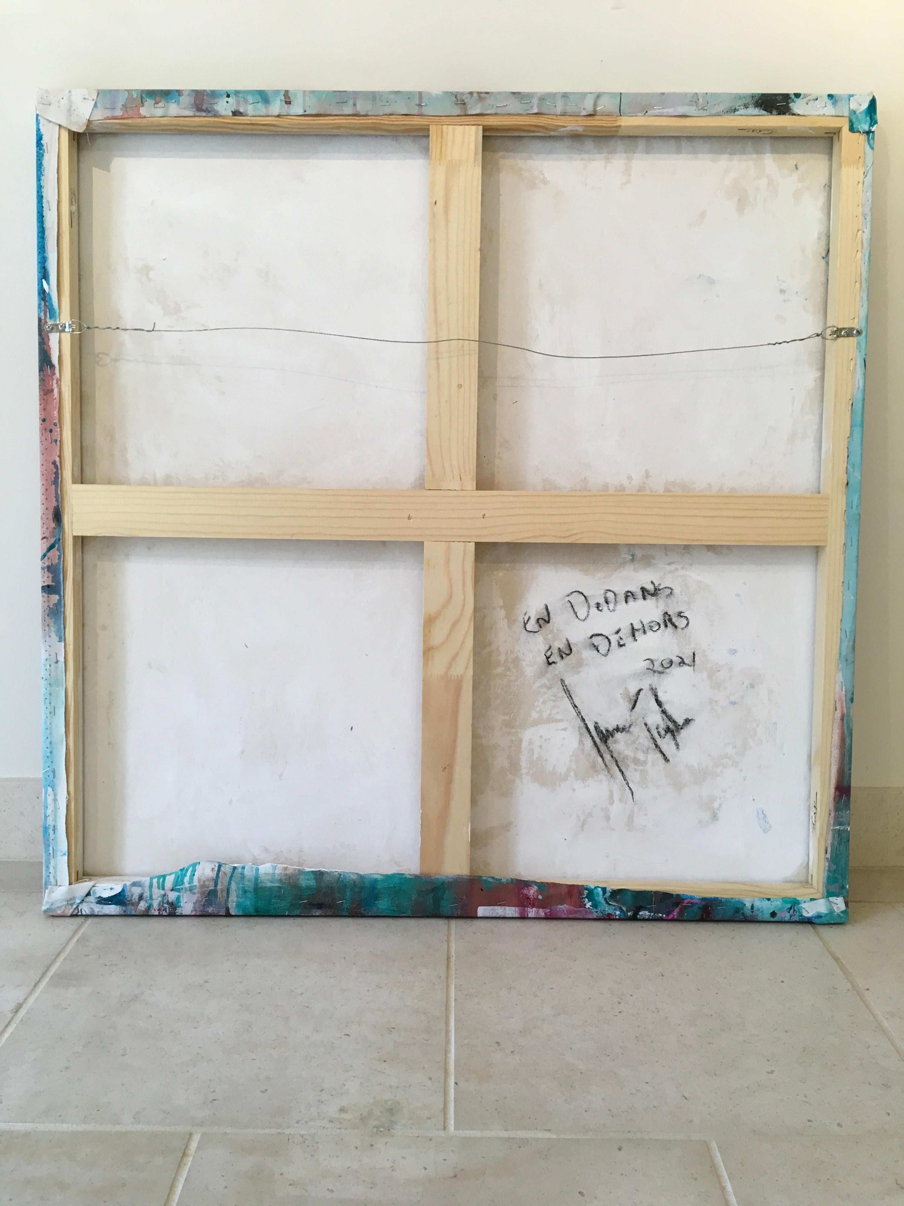 'En Dedans En Dehor' by Janice Tayler, Mixed Media Painting For Sale 1