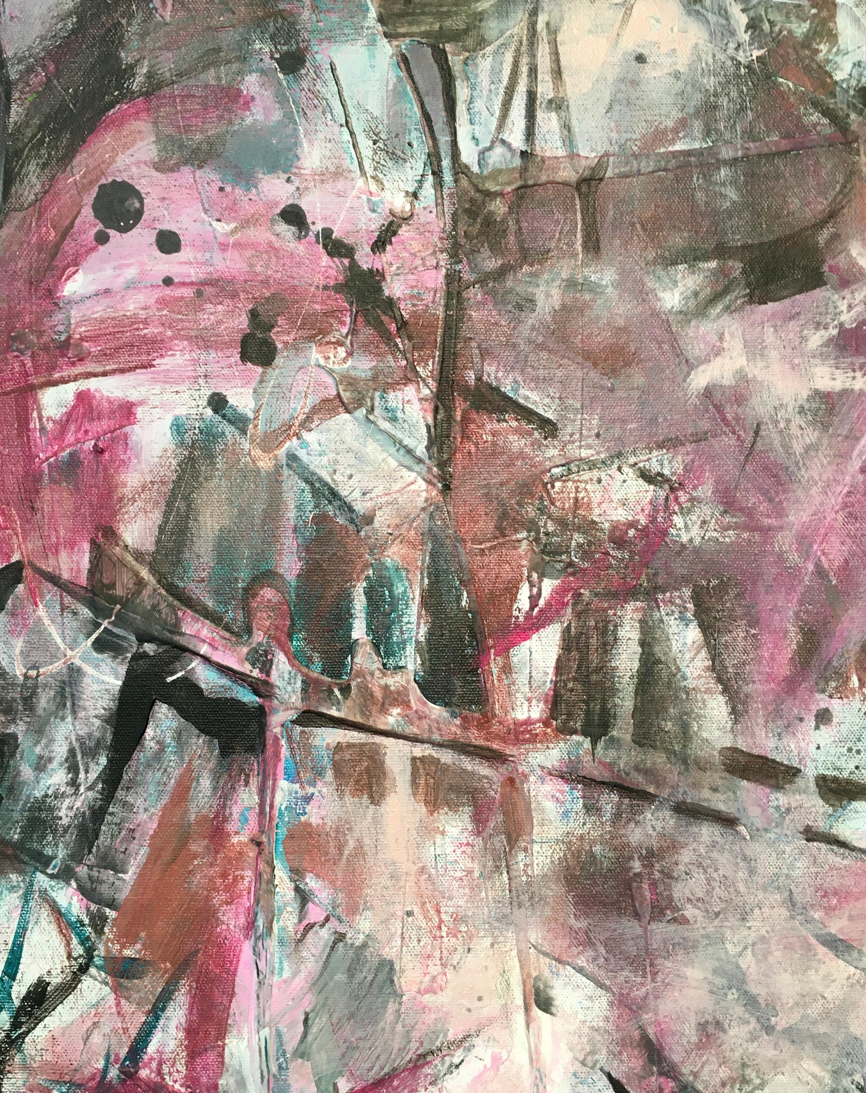 'En Dedans En Dehor' by Janice Tayler, Mixed Media Painting For Sale 5