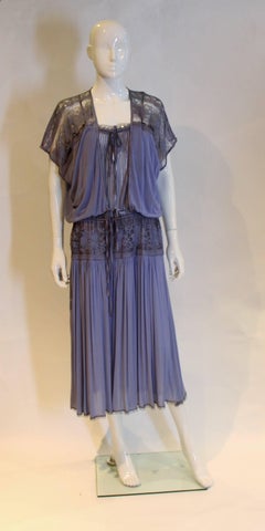 Janice Wainwright Vestido y Chaqueta Lavanda