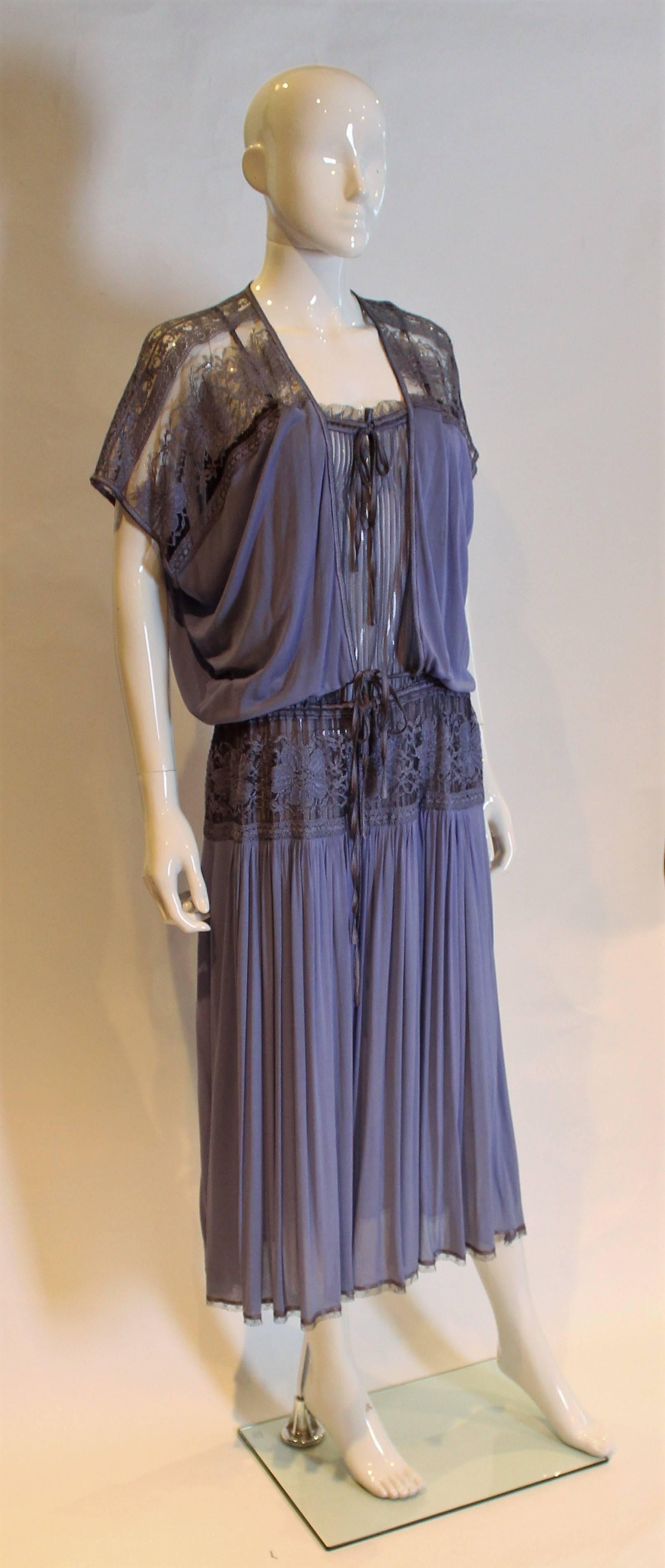 lavender dress with jacket