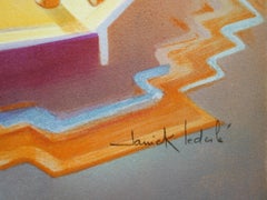 Thé à la menthe au Maroc - Lithographie originale signée de la main de l'artiste