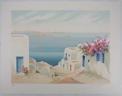 On the Greek Island - Original Handsigned Lithograph