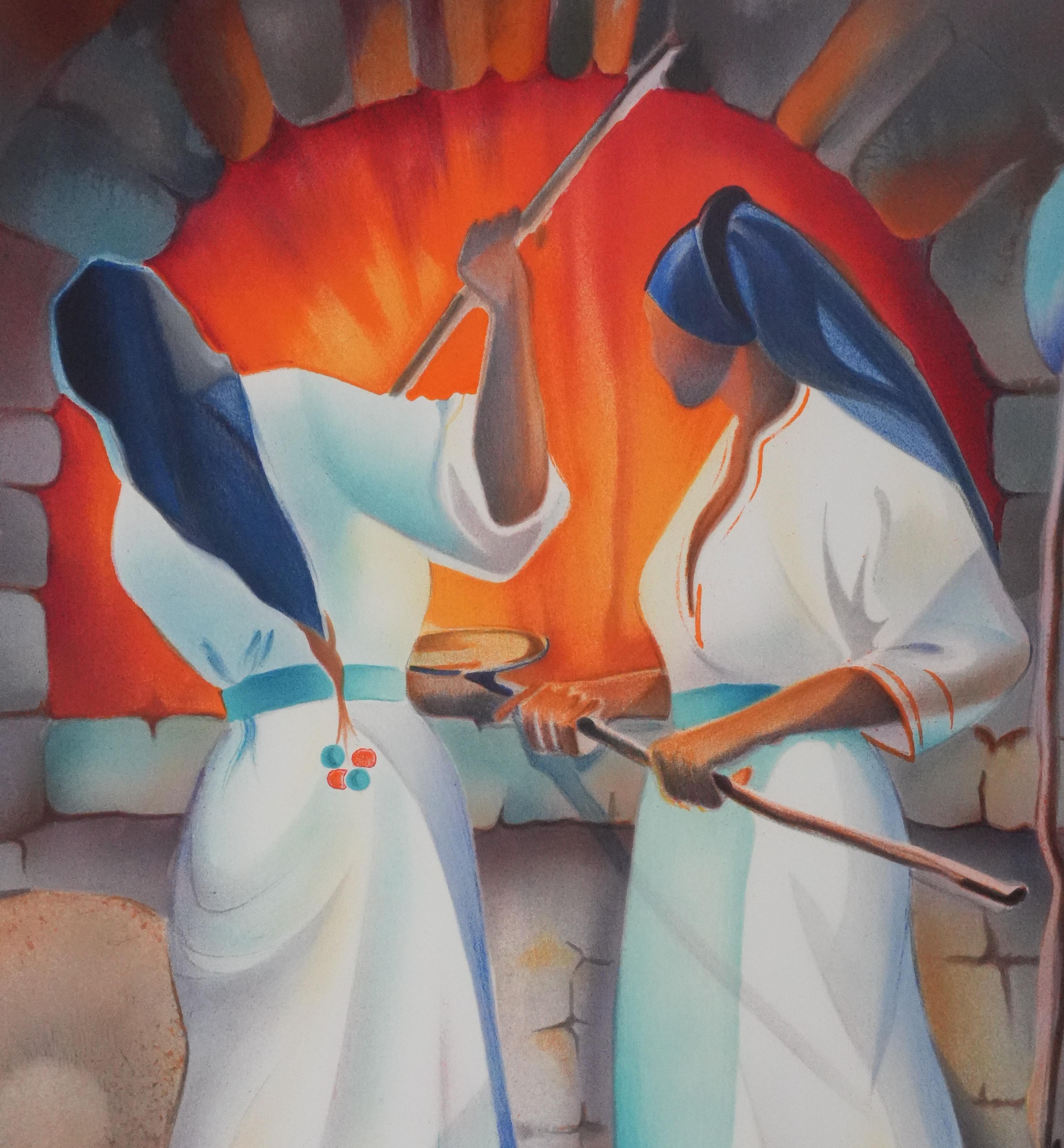 Janick LEDERLE
Figures in the Desert

Original lithograph (Mourlot)
Handsigned in pencil
Limited /275 copies
On vellum 76 x 54 cm (c. 29.9 x 21.2 in)

Excellent condition