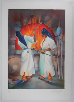 The Cooks - Original Handsigned Lithograph