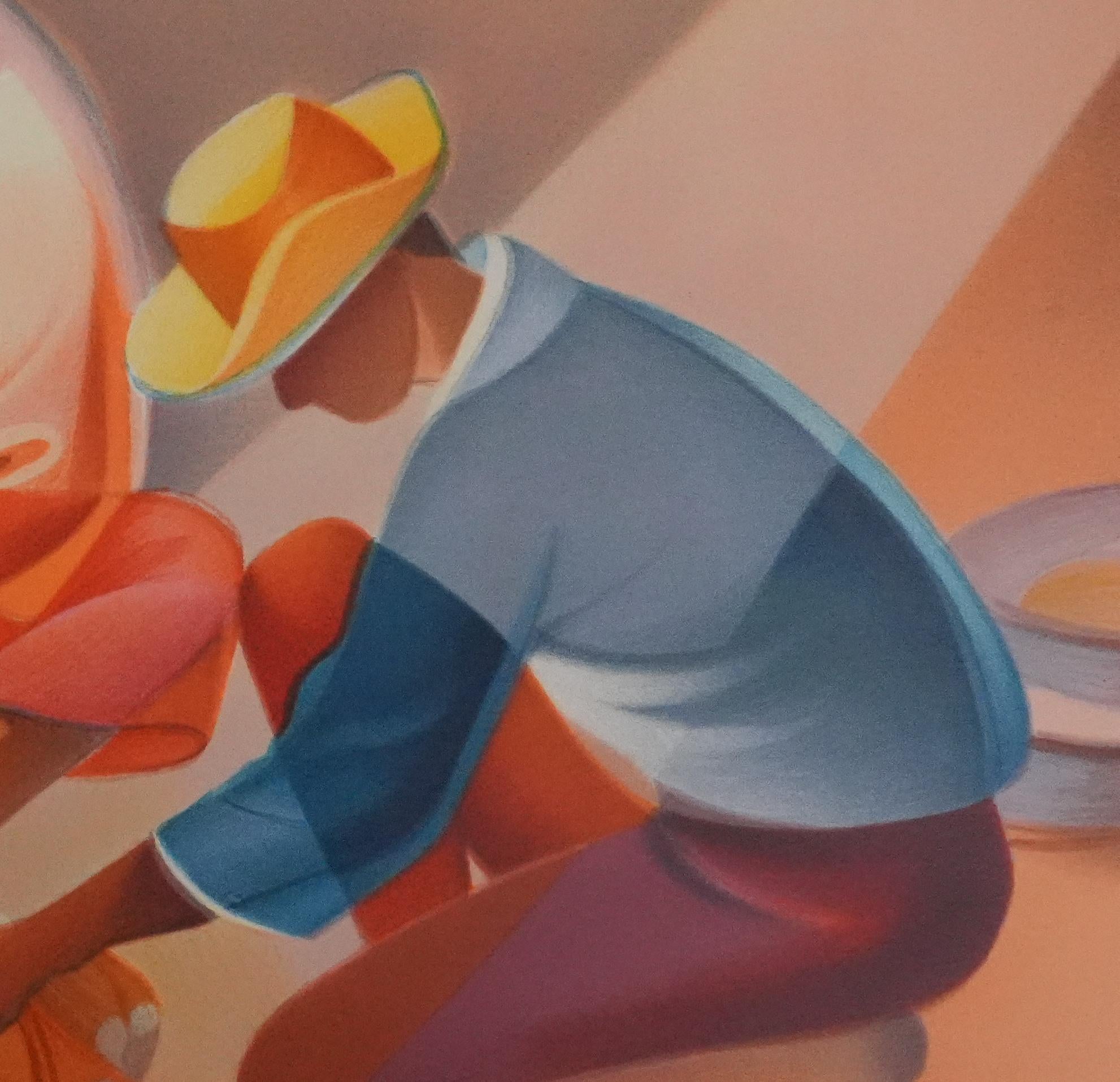 The Fisherman's Work - Original Handsigned Lithograph For Sale 1