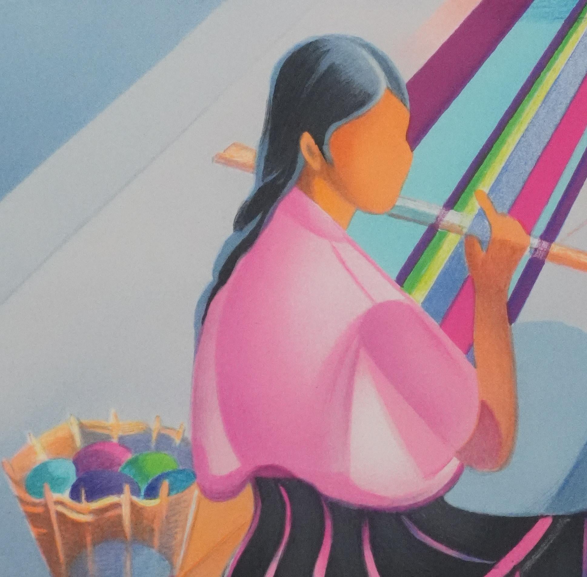The Flute Player - Original Handsigned Lithograph For Sale 1