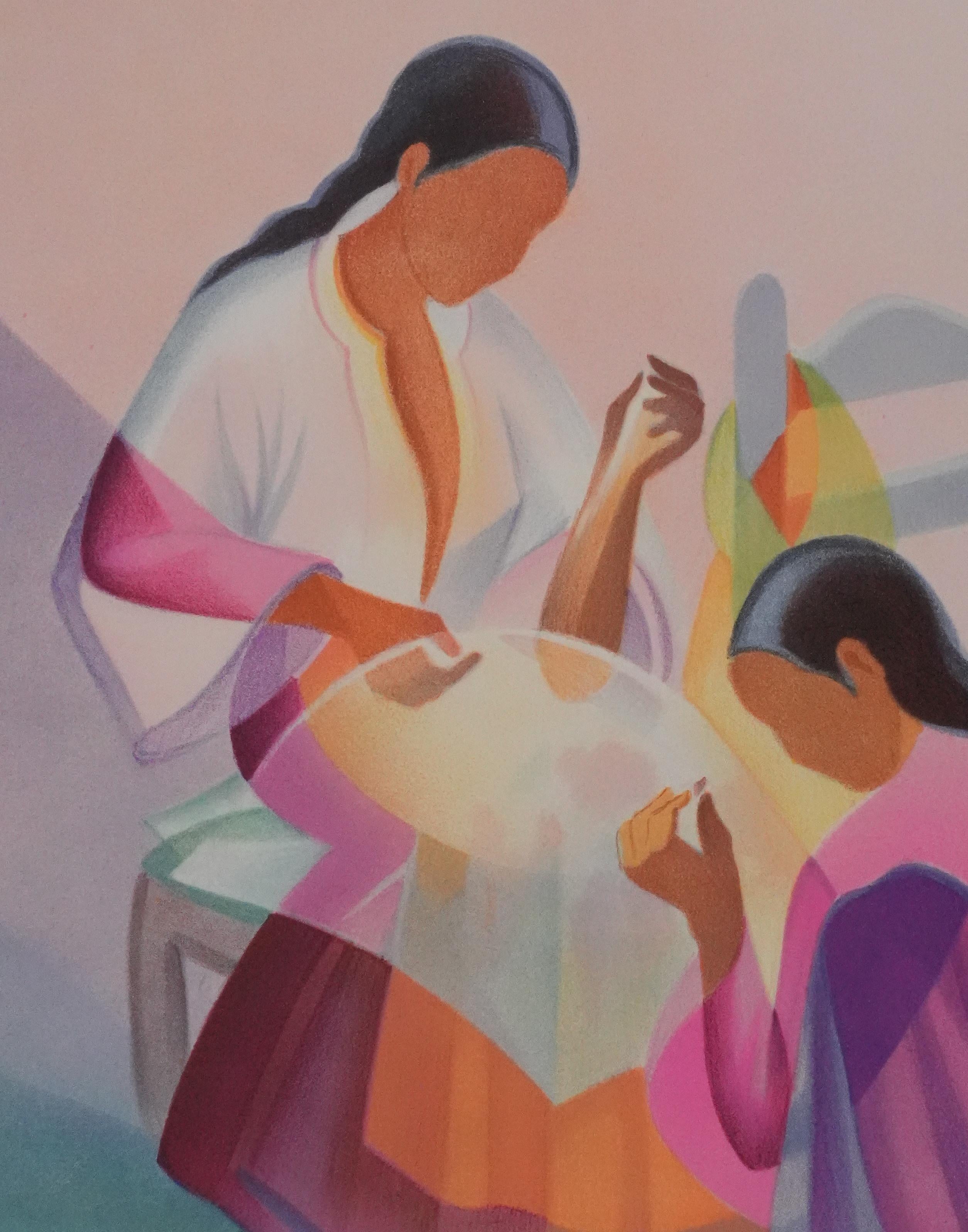 Janick LEDERLE
The Seamstresses

Original lithograph (Mourlot)
Handsigned in pencil
Limited /275 copies
On vellum 60 x 45 cm (c. 23.6 x 17.7 in)

Excellent condition