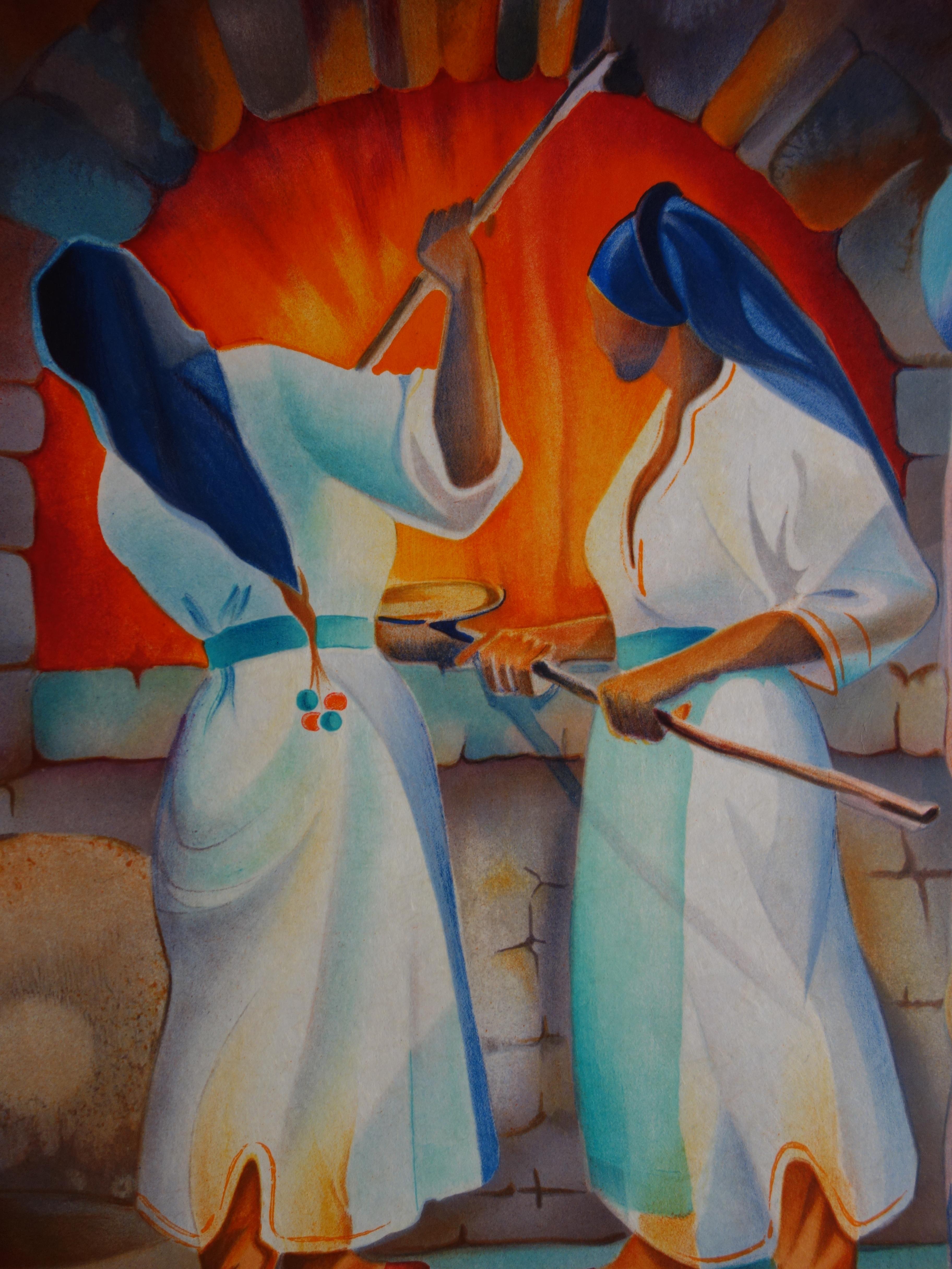 Janick LEDERLE
Women of Mykonos

Original lithograph
Handsigned in pencil
Numbered /100 copies
On Japan paper 76 x 54 cm (c. 29.92 x 21.25 in)

Excellent condition