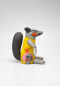 Contemporary Figurative Ceramic Sculpture, Ceramic, 14.5 x 10 x 13.5in, Myronova