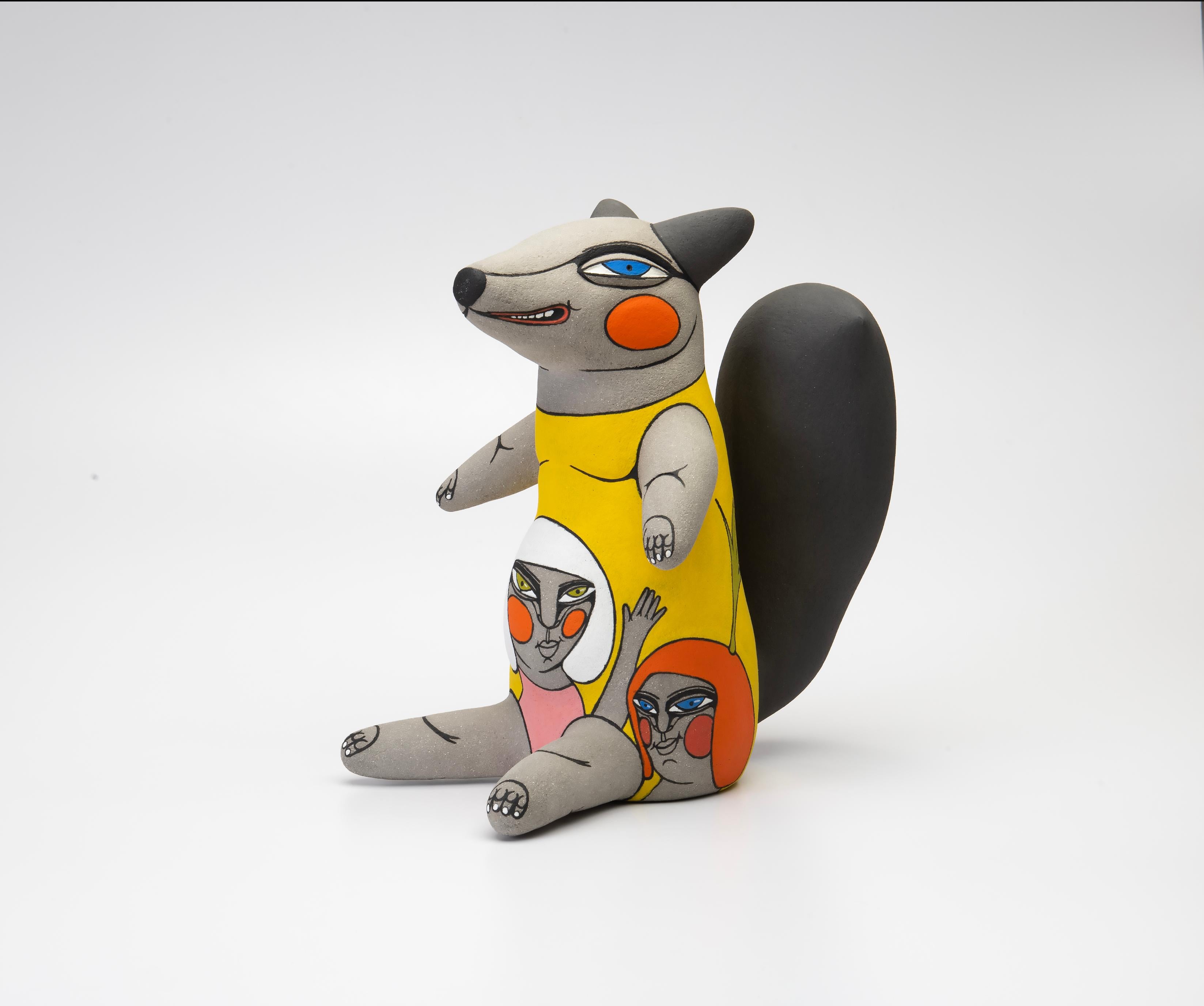 Contemporary Figurative Ceramic Sculpture, Ceramic, 14.5 x 10 x 13.5in, Myronova