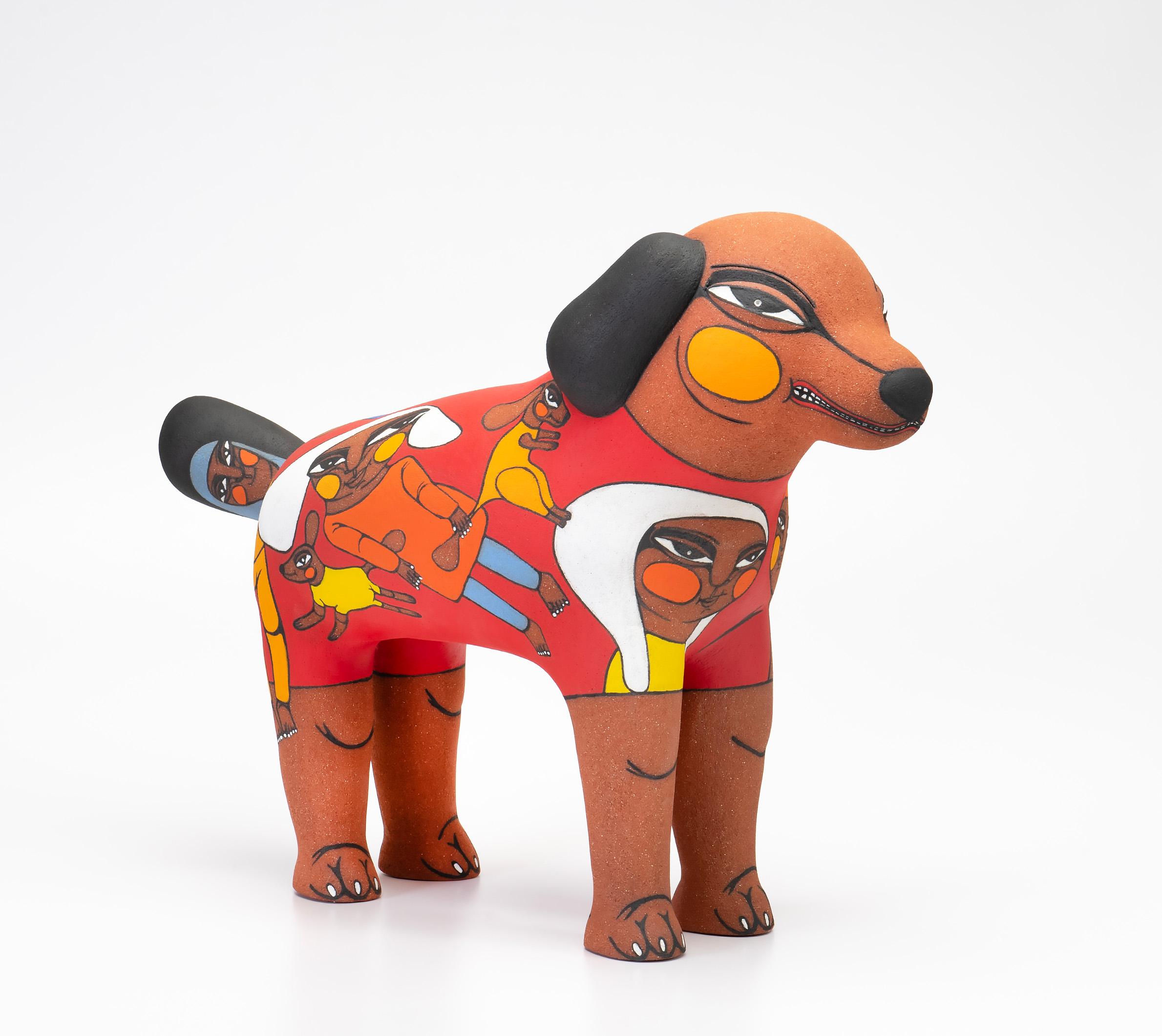 Contemporary Figurative Ceramic Sculpture, Ceramic, 17.5 x 24 x 9in, Myronova