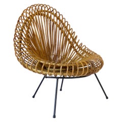 Janine Abraham and Dirk Jan Rol Rattan Lounge Chair Edition Rougier