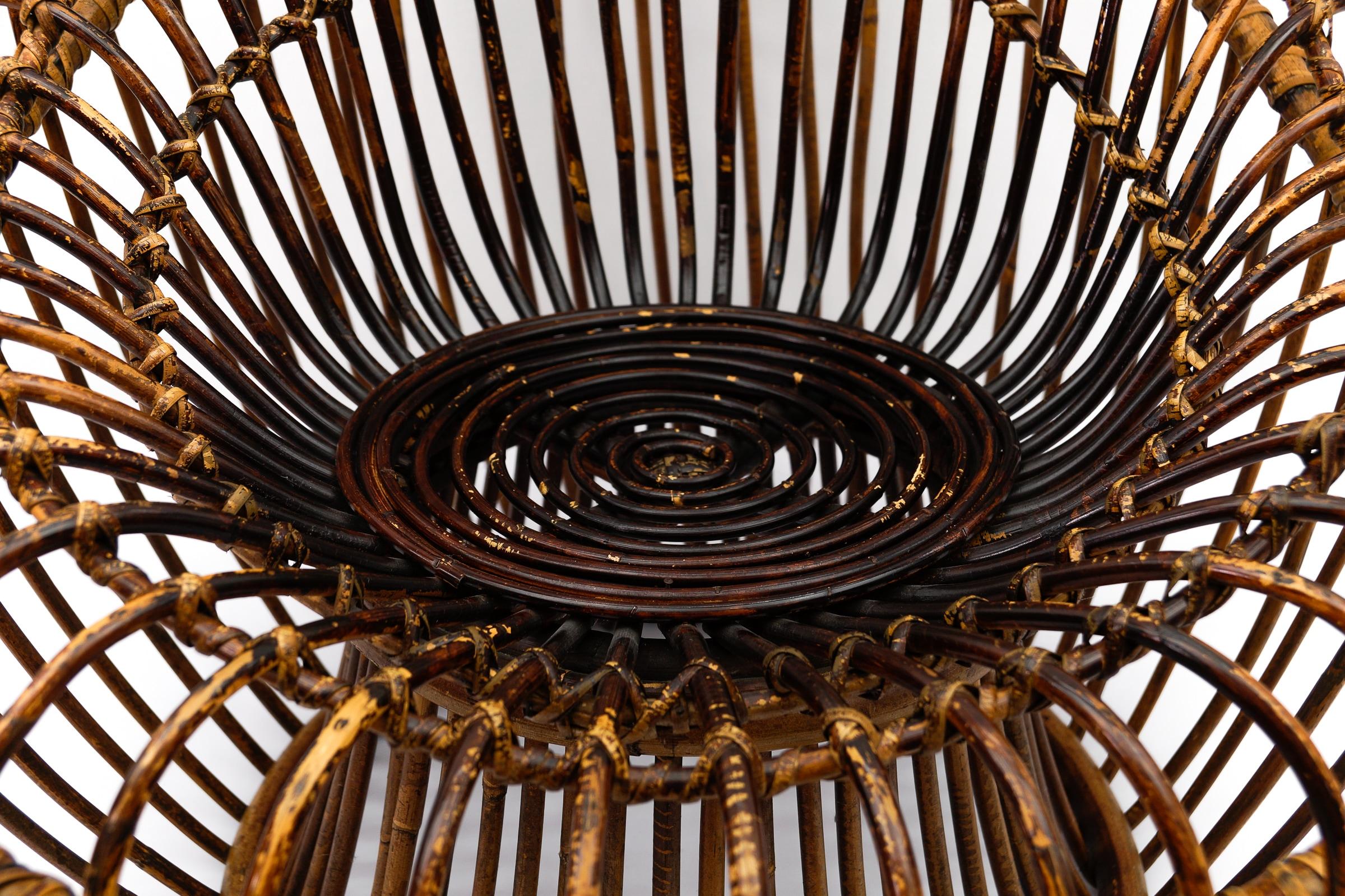 Janine Abraham & Dirk Jan Rol armchair rattan and bamboo, 1950s en vente 10