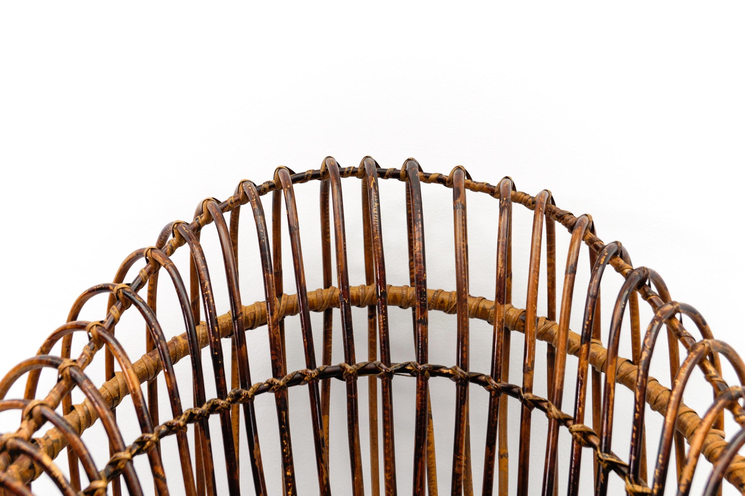 Janine Abraham & Dirk Jan Rol armchair rattan and bamboo, 1950s en vente 11