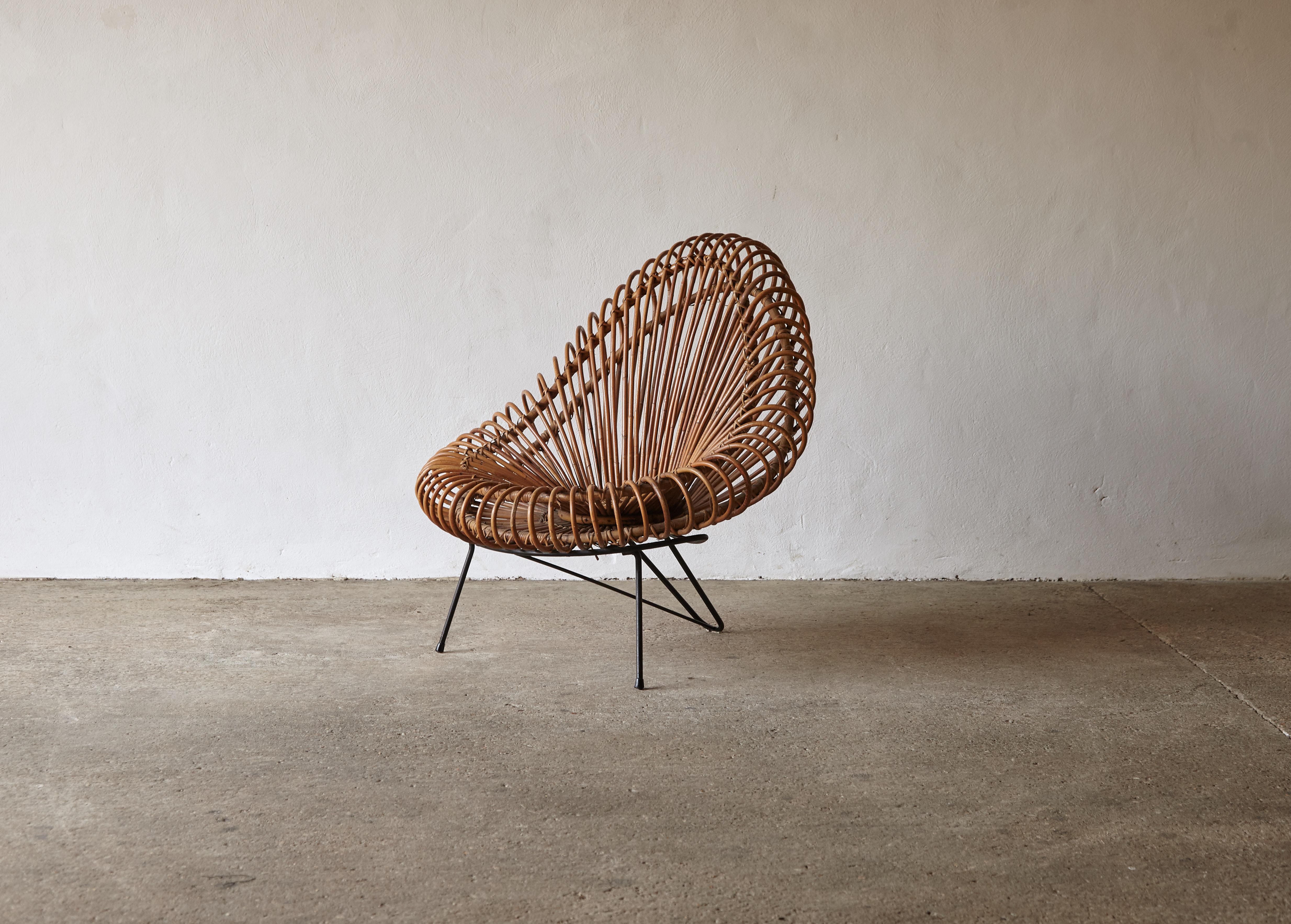 Mid-Century Modern Janine Abraham & Dirk Jan Rol Chair for Rougier, France, 1950s For Sale