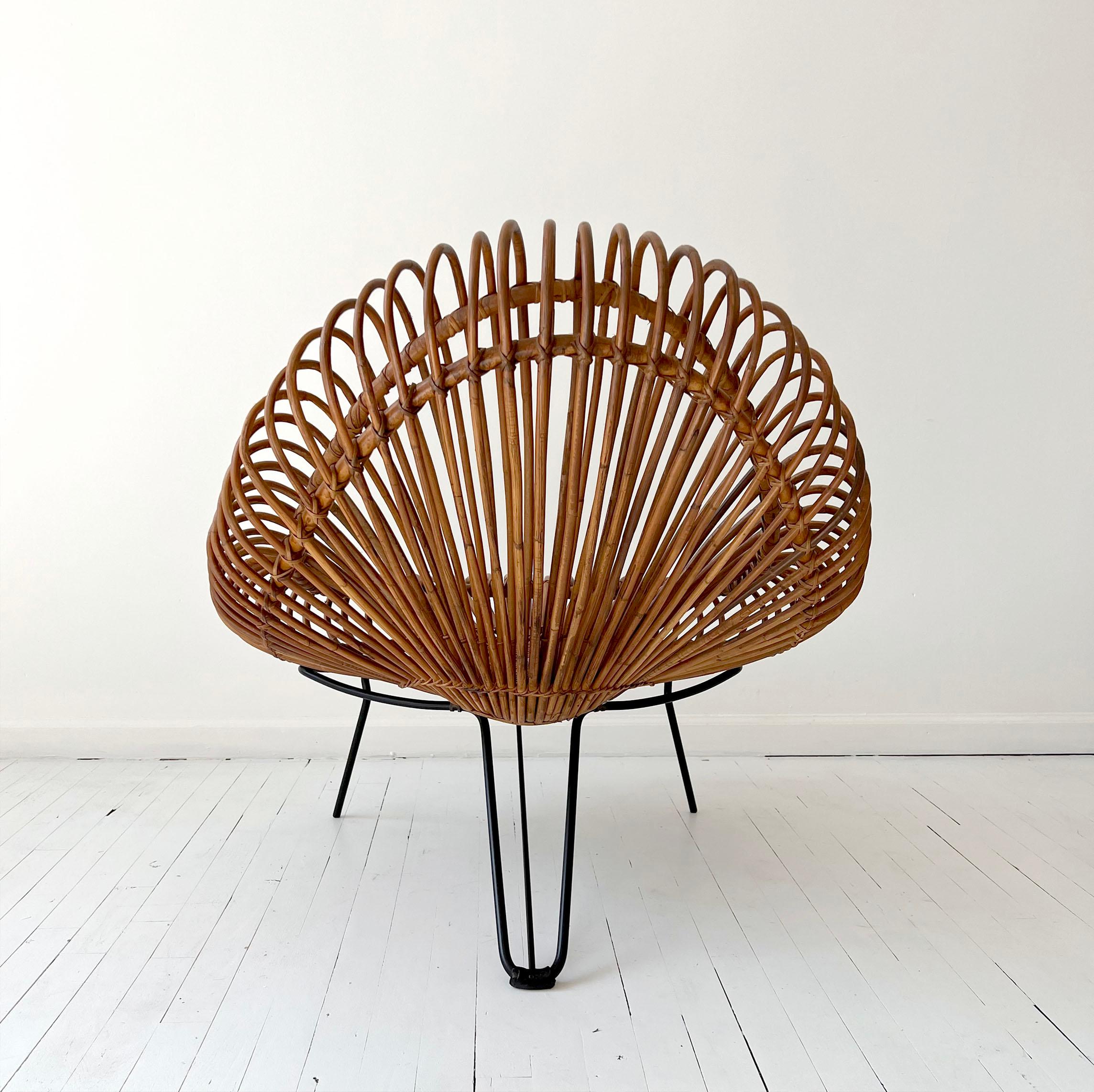 Janine Abraham & Dirk Jan Rol Chair for Rougier, France, 1950s In Good Condition In Brooklyn, NY