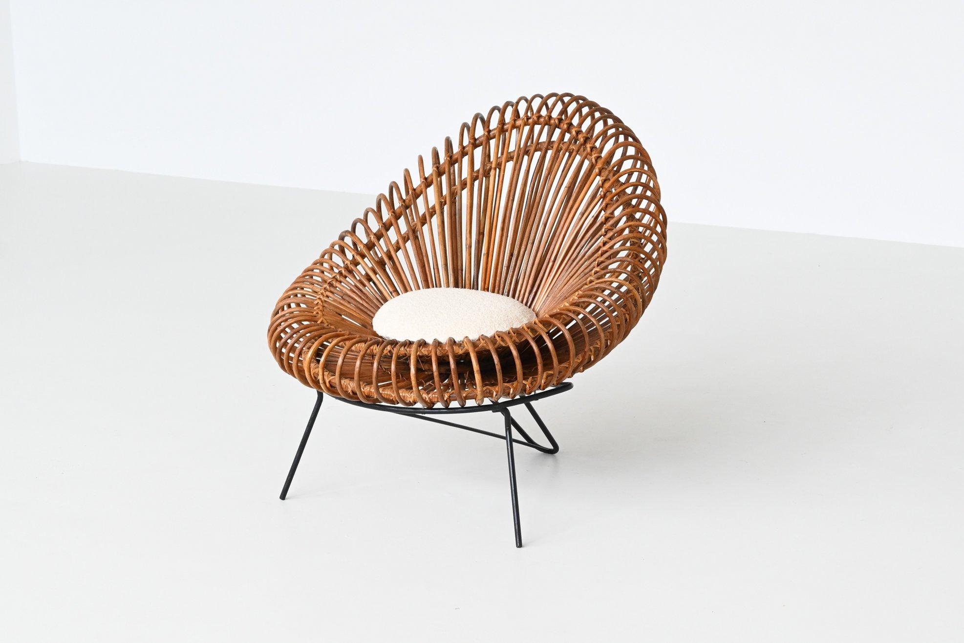 French Janine Abraham & Dirk Jan Rol lounge chair Rougier France 1950