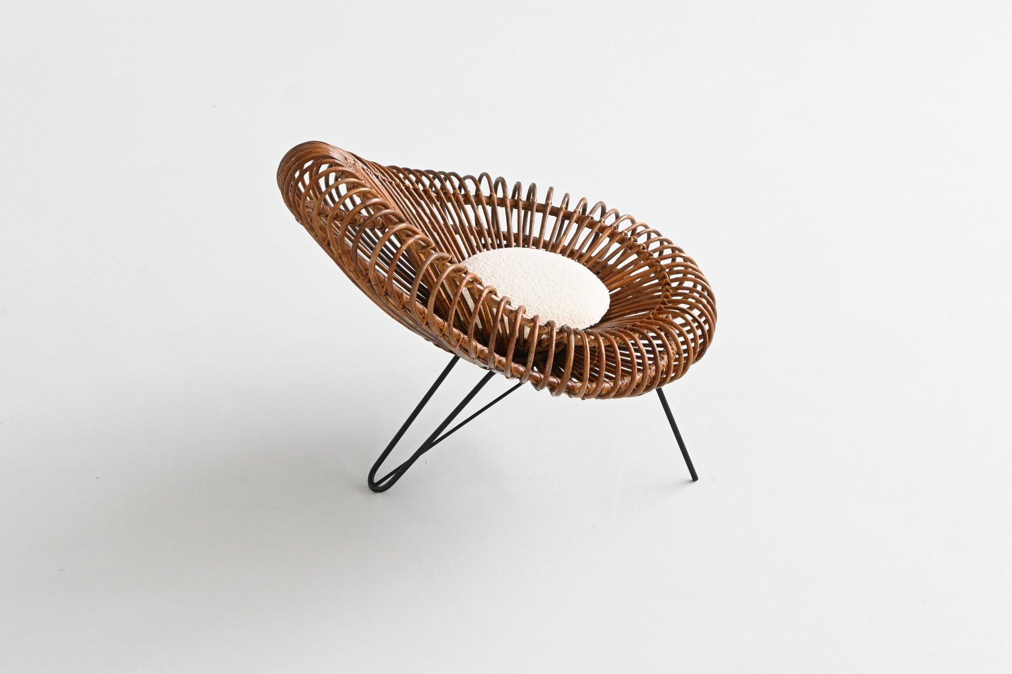 Mid-20th Century Janine Abraham & Dirk Jan Rol lounge chair Rougier France 1950