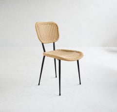 Janine Abraham Set of 4 Chairs for Maison Rougier, France, 1950s
