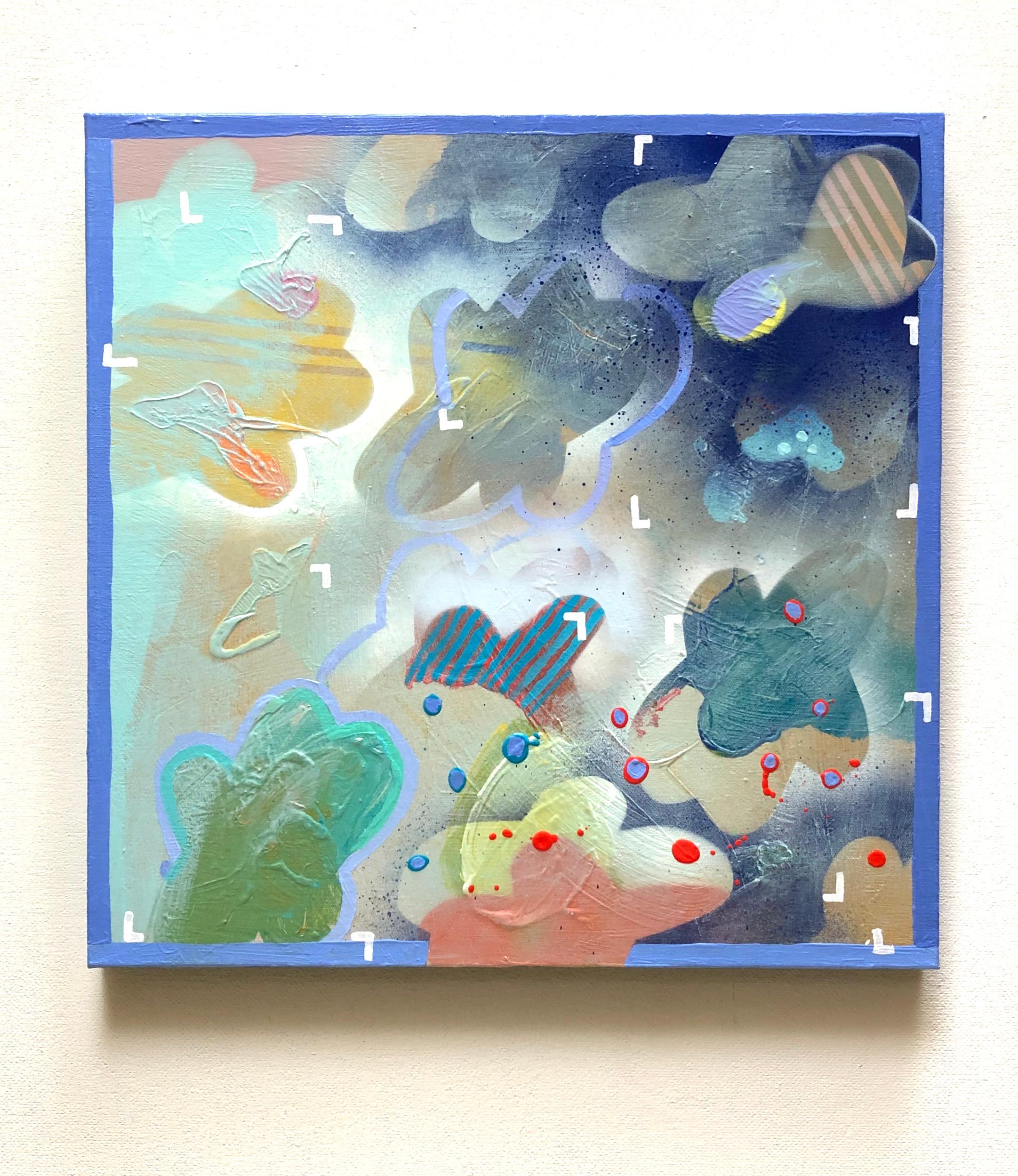 Volo notturno, pittura astratta - Painting Astratto di Janine Etherington