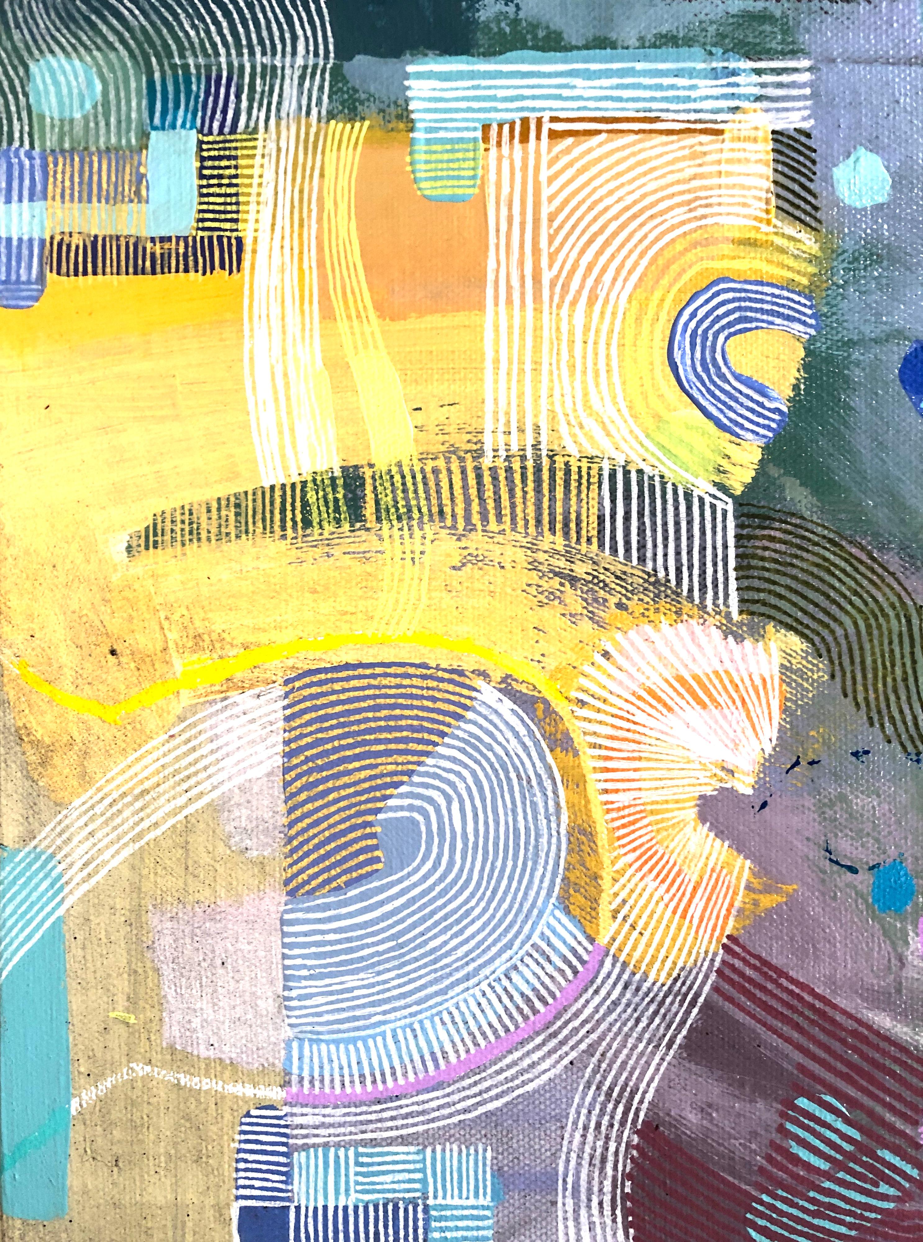 Reboot, Abstract Painting For Sale 1