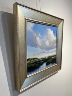 "Fresh Light" Öl auf Aluminium mit einer lebendigen Landschaft