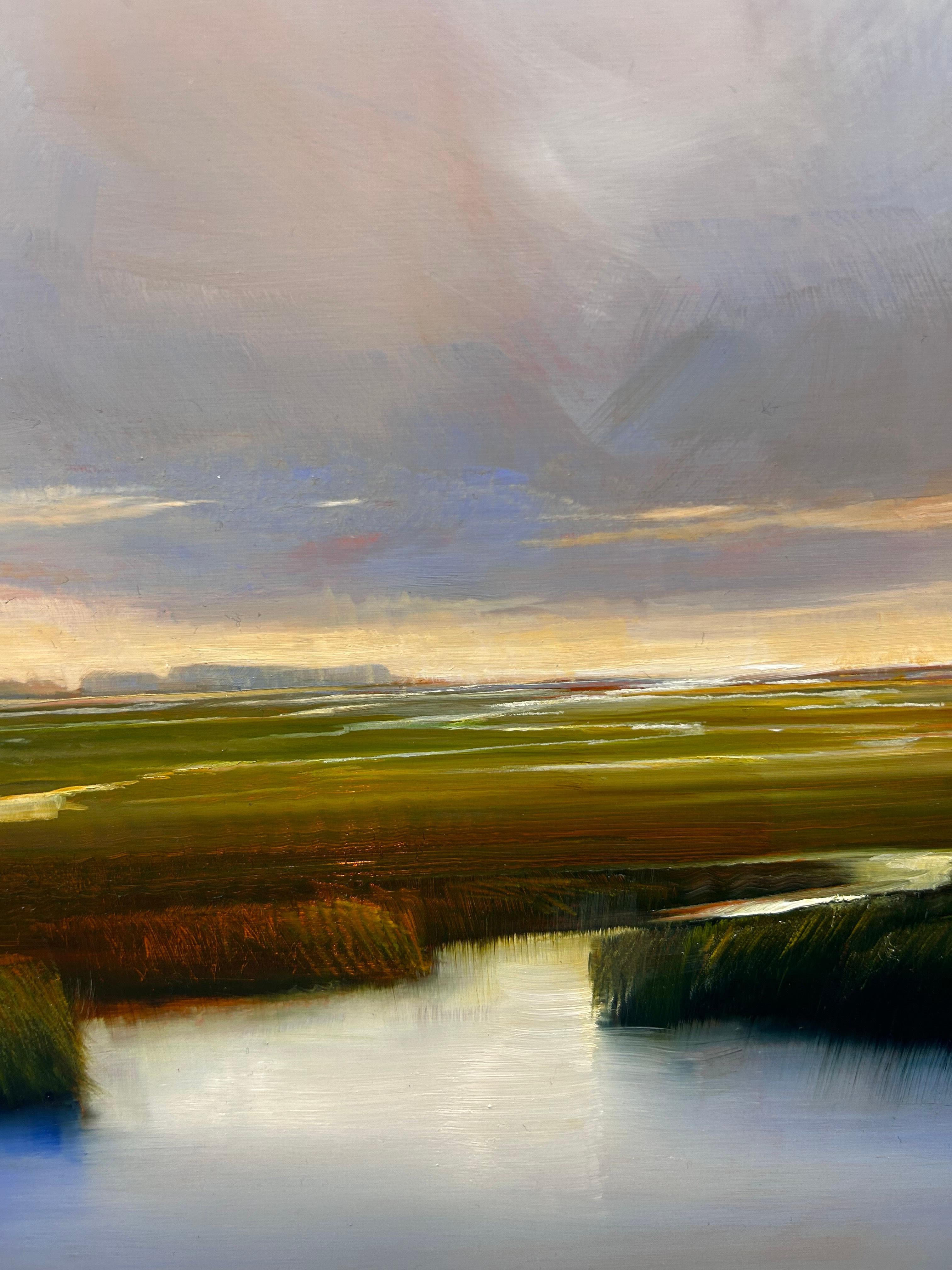 Janine Robertson, „Voluminous“, Leuchtende Landschaft, 24x36, Ölgemälde im Angebot 7