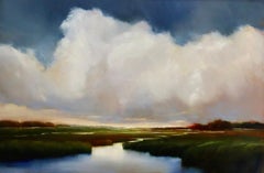 Janine Robertson, „Voluminous“, Leuchtende Landschaft, 24x36, Ölgemälde