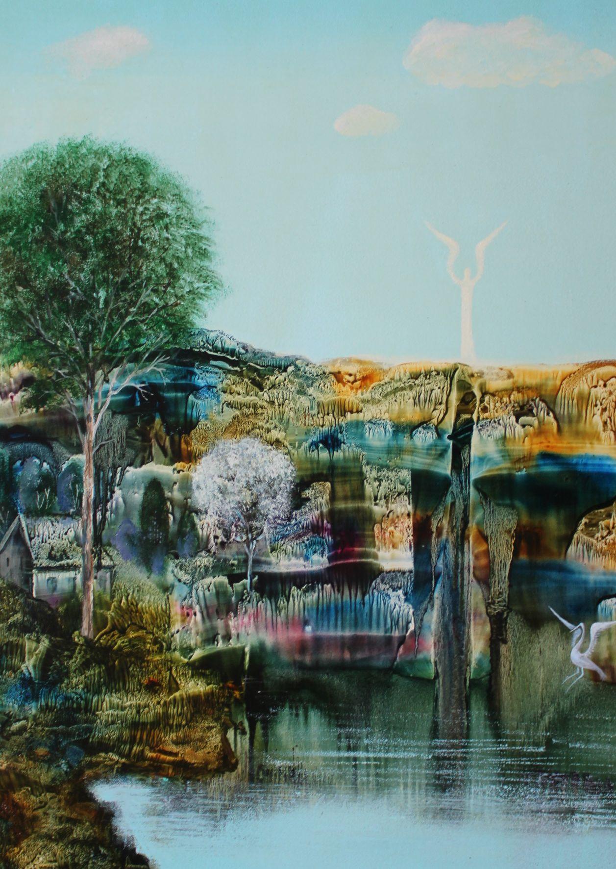 Vision  paper, mixed media. 79x60 cm, 2014 For Sale 2