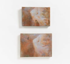 #8 (diptych), 2004.  Acrylic on canvas,  17 x 26 cm; 21 x 29 cm