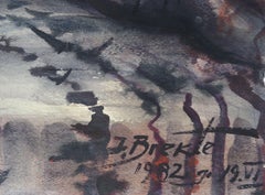 Daisies. 1982, paper, watercolor, 95x93 cm