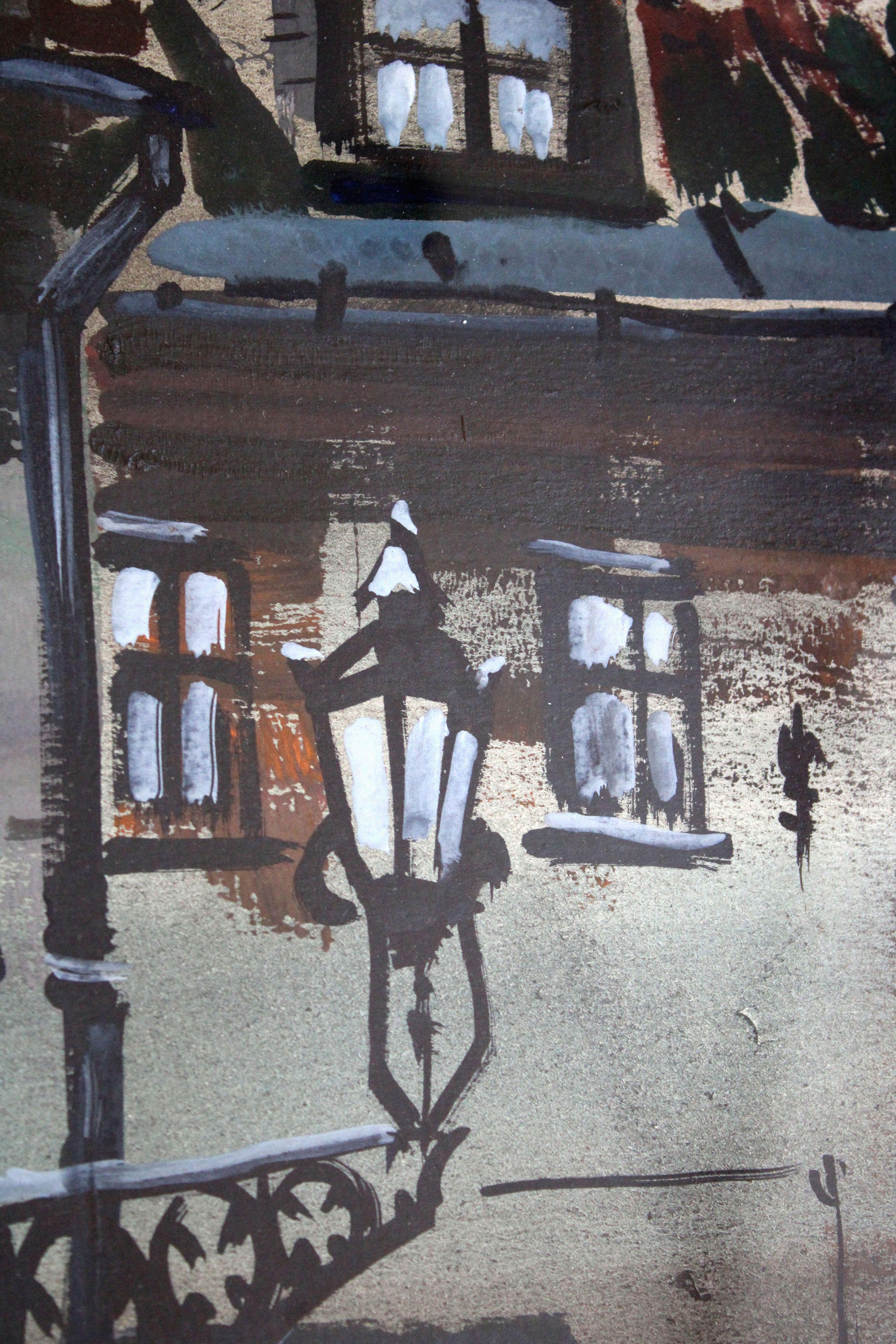 Gates in the Old Town  1982, paper, watercolor, 61x28 cm For Sale 1