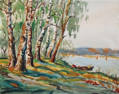 Vintage Lake. 1965, paper, watercolor, 52x67 cm