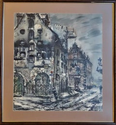 Old City  1970. Paper, watercolor, 71x64 cm