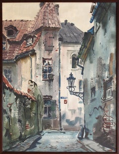 Old Town. 1965, watercolor on paper, 70 x 54 cm