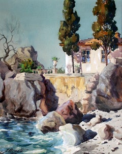 On the South Sea coast. 1956, paper, watercolor, 63x50 cm