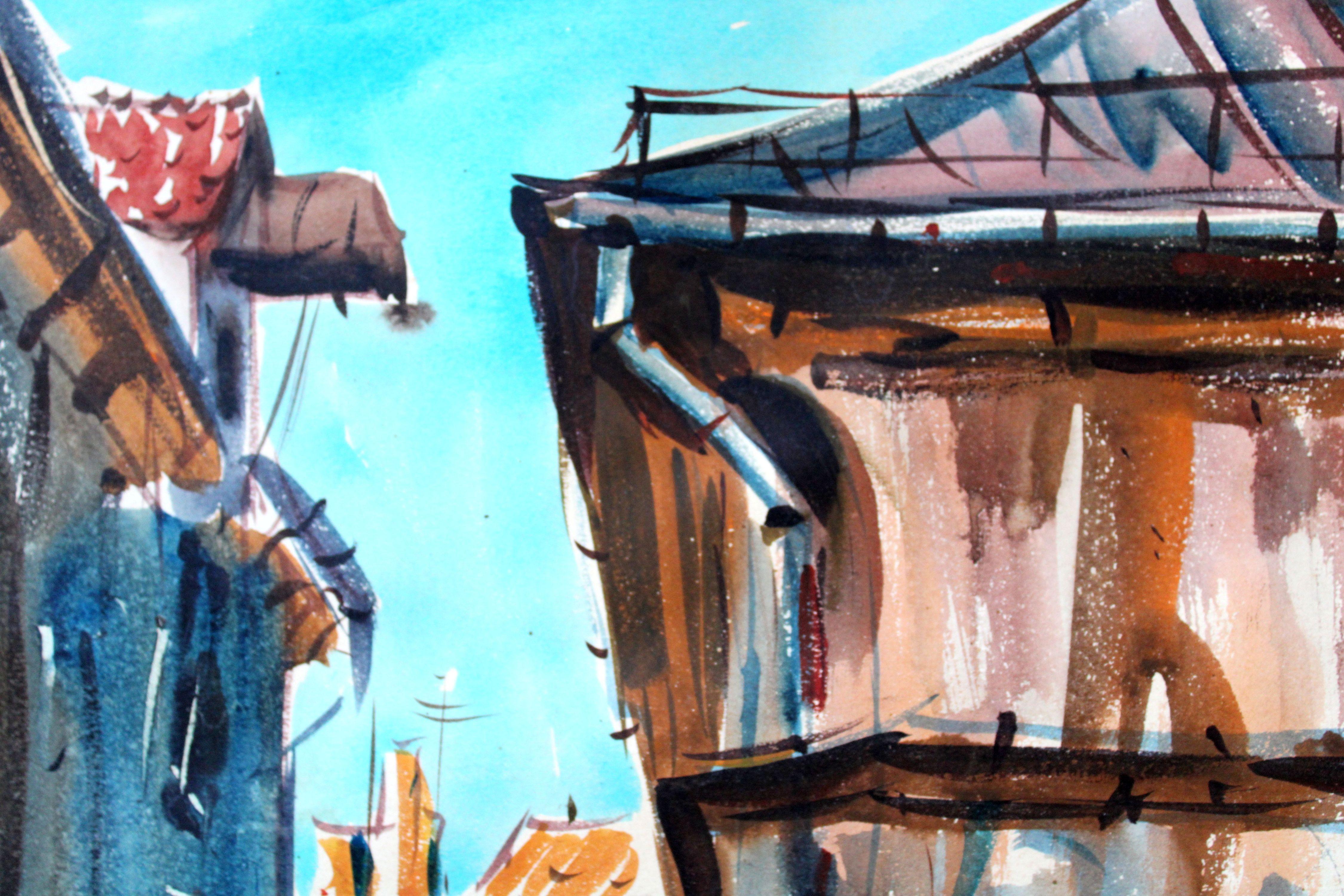 Sonniger Tag im alten Riga

Papier, Aquarell, 42x30,5 cm

Im Mittelpunkt des Kunstwerks steht eine alte Stadt, ein historisches Viertel, das für seine antiquierte Architektur, die gepflasterten Straßen und das Gefühl vergangener Epochen bekannt ist.