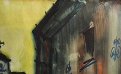 Warehouses  1979, paper, watercolor, 99x64 cm