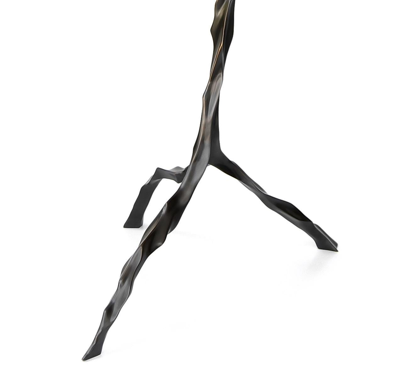 Autre Table à boissons Janis avec plateau en marbre Nero Marquina de Fakasaka Design en vente