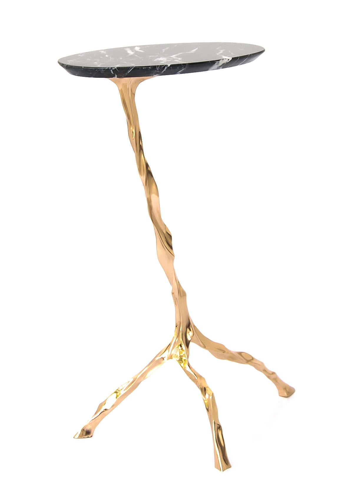 Mesa de Bebidas Janis con Tapa de Mármol Nero Marquina de Fakasaka Design Otro en venta