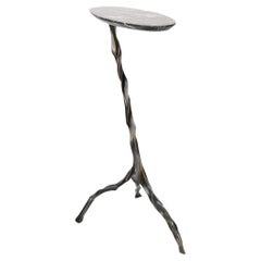 Janis Drink Table with Nero Marquina Marble Top by Fakasaka Design
