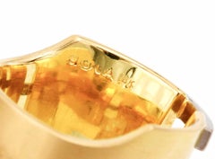 Janis Kerman, 18 Karat Gold Diamond and Pink Sapphire Ring