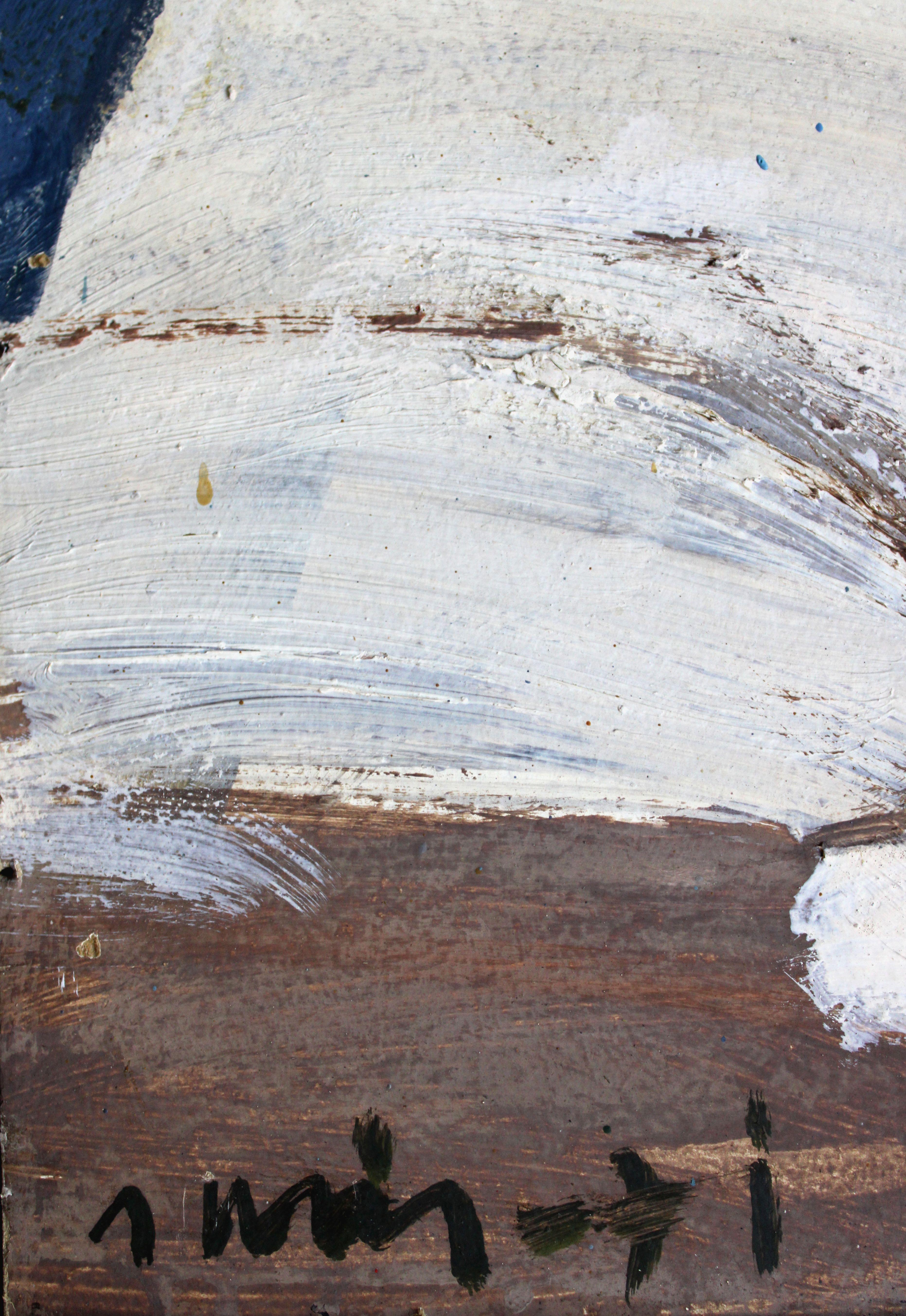 Piedras de la costa. óleo sobre cartón, 80x50 cm en venta 5