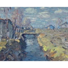 Rivière. 1933. Huile sur carton, 36 x 43 cm