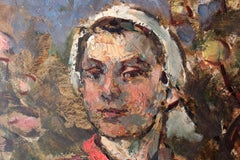 At the autumn garden. Oil on cardboard, 80 x 57 cm